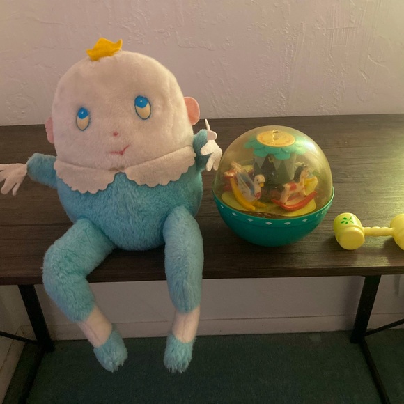 Fisher-Price Other - Vtg Lot 3 Toys Eden Humpty Dumpty Blue Chime/Fisher Price 1966 Roly Poly/Rattle